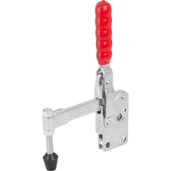 Toggle Clamp Vertical , Vertical Foot F2=4000, Full Holding Arm M10X85, Steel Zinc Plated,